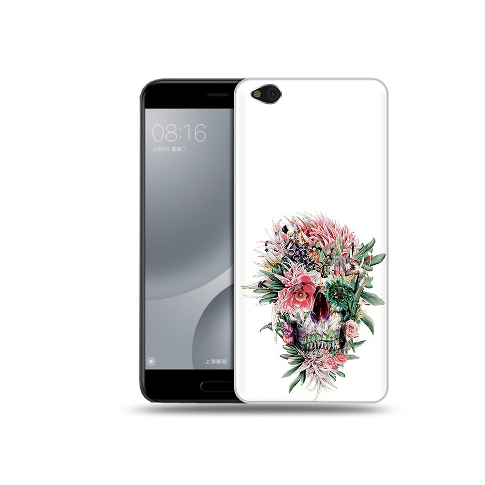 

Чехол MyPads Tocco для Xiaomi Mi 5C череп из цветов (PT61938.328.677), Прозрачный, Tocco