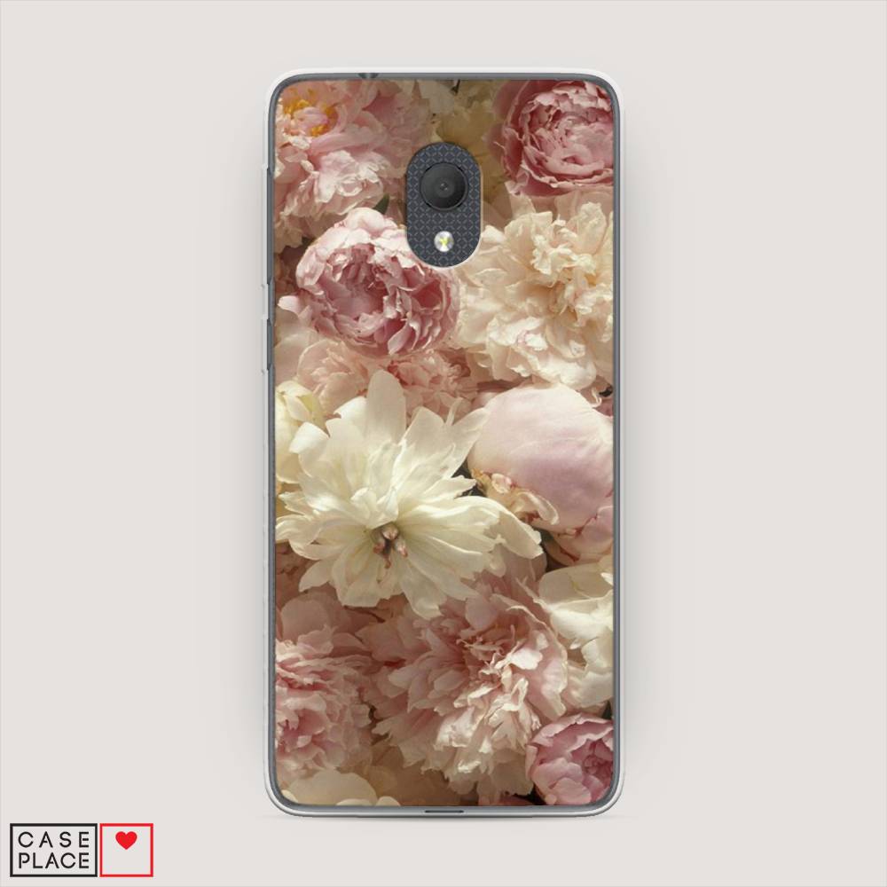 

Чехол Awog на Alcatel 1C 5003D (2019) / Алкатель 1C 5003D (2019) "Пионы светлые", 170650-8