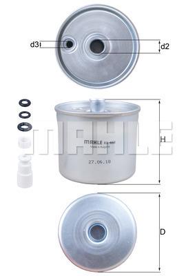 

Фильтр топливный KNECHT KL 468