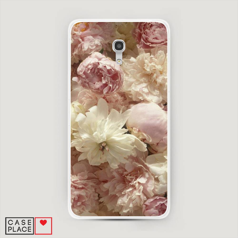 

Чехол Awog на Alcatel Pixi 4 (5) 5045D / Алкатель Pixi 4 (5) 5045D "Пионы светлые", 170250-8