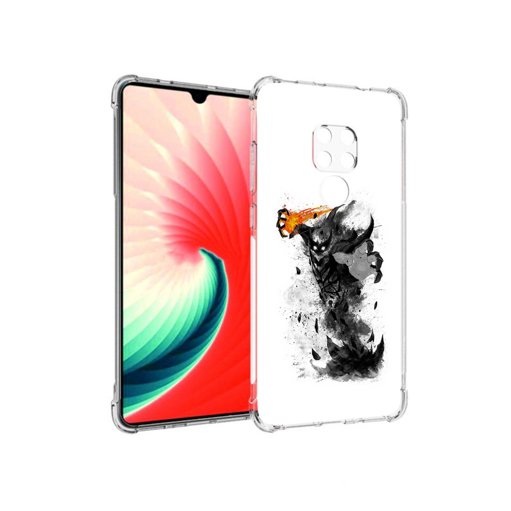

Чехол MyPads Tocco для Huawei Mate 20 nevermore черно белый, Прозрачный, Tocco