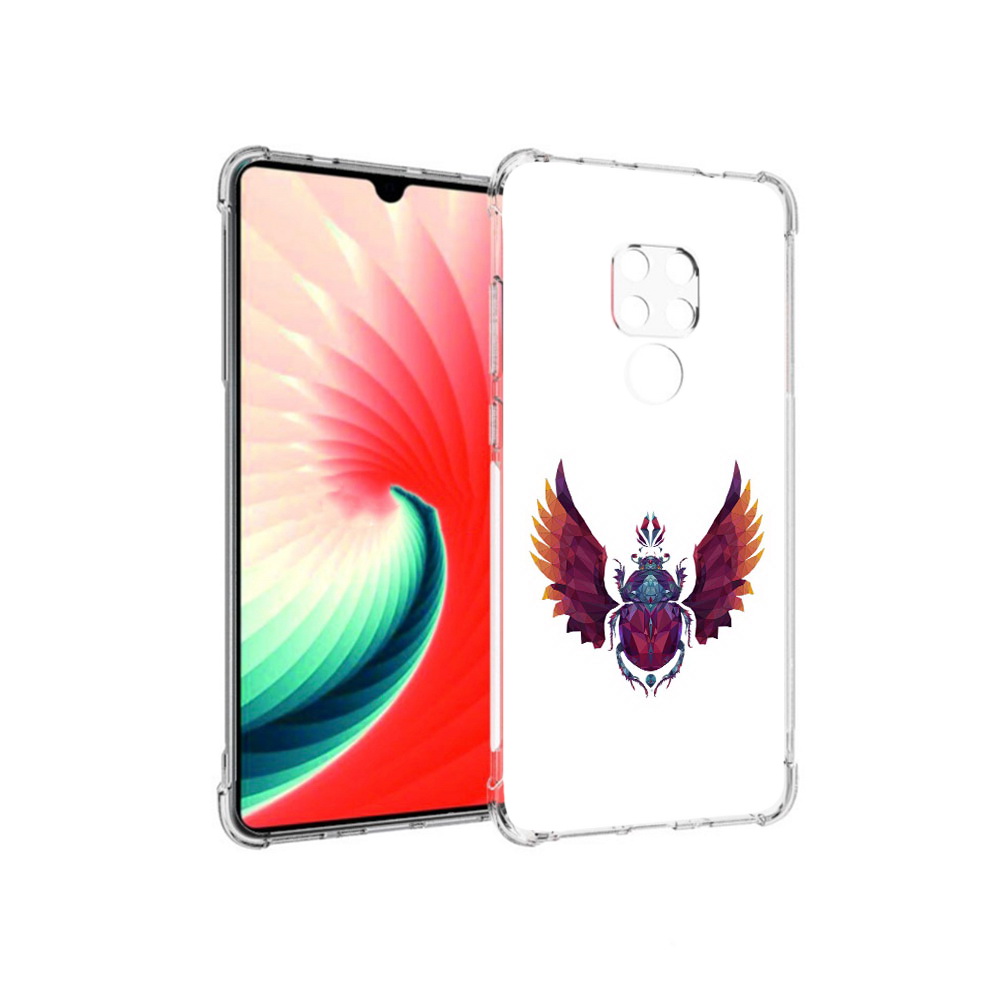 

Чехол MyPads Tocco для Huawei Mate 20 алмазный скоробей, Прозрачный, Tocco