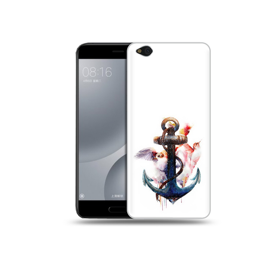 

Чехол MyPads Tocco для Xiaomi Mi 5C якорь с птицами (PT61938.328.703), Прозрачный, Tocco