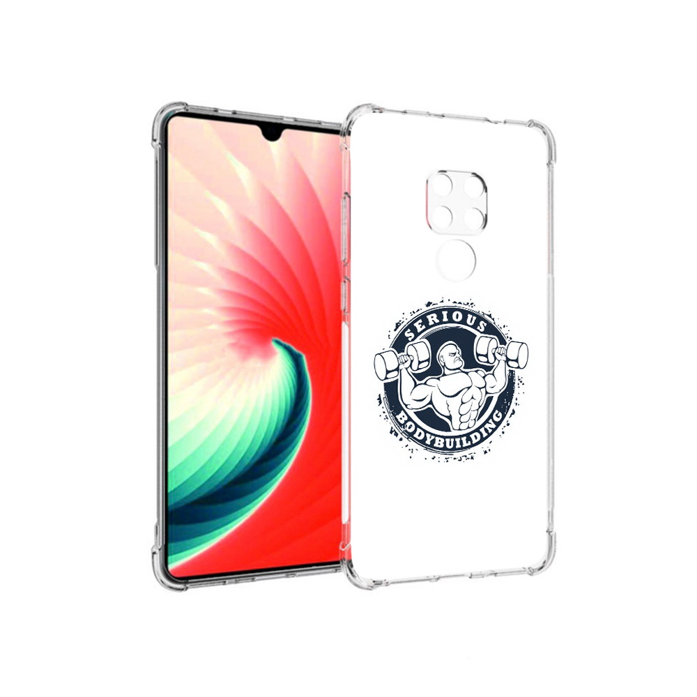 

Чехол MyPads Tocco для Huawei Mate 20 бодибилдинг воля к победе, Прозрачный, Tocco