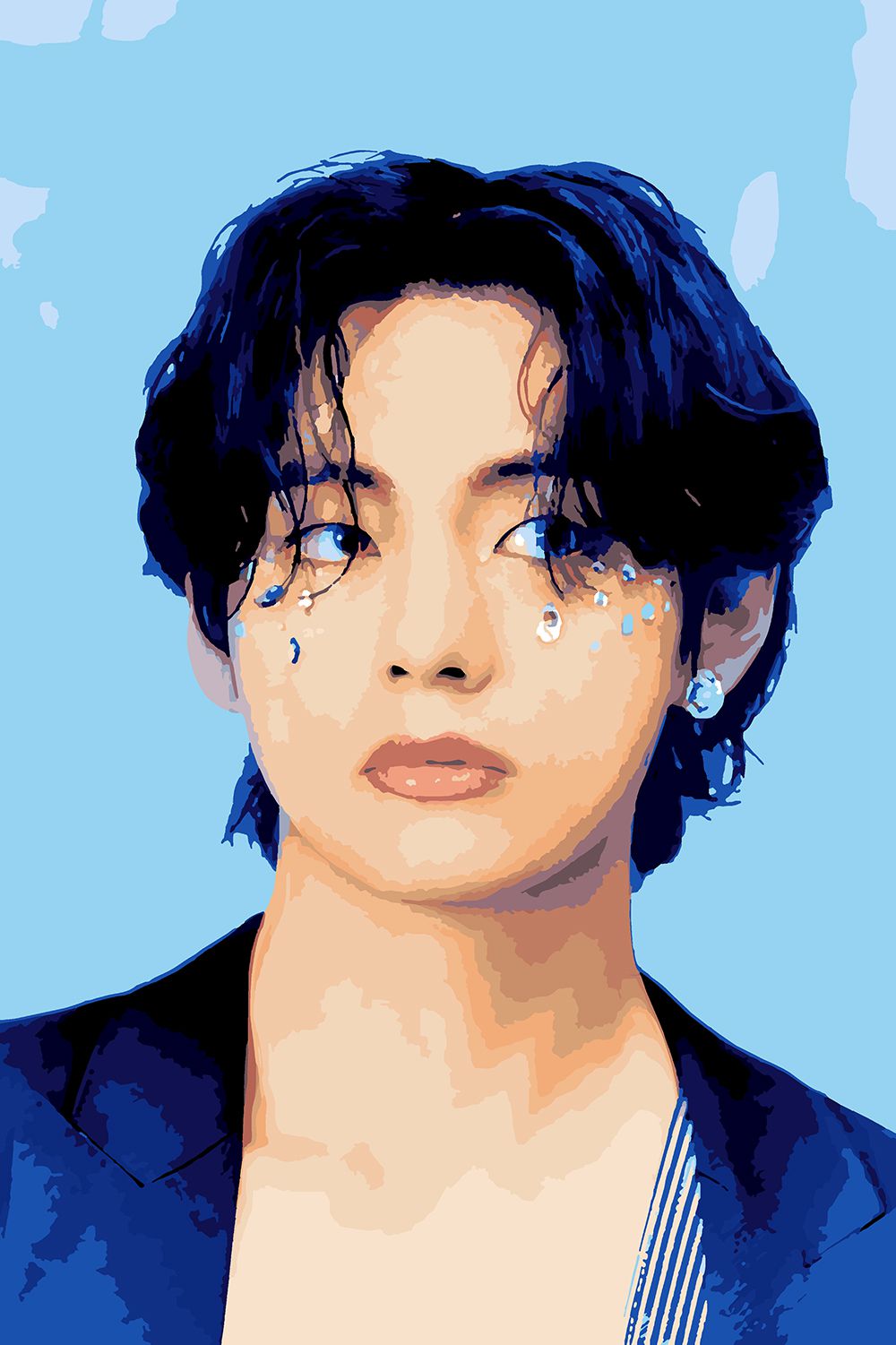 

Картина по номерам Красиво Красим BTS Map of the soul V Стразы, 100 х 150 см, BTS Map of the soul V Стразы