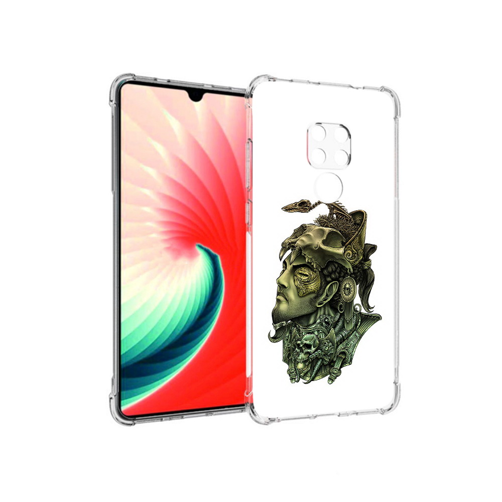 

Чехол MyPads Tocco для Huawei Mate 20 бронзовый воин, Прозрачный, Tocco