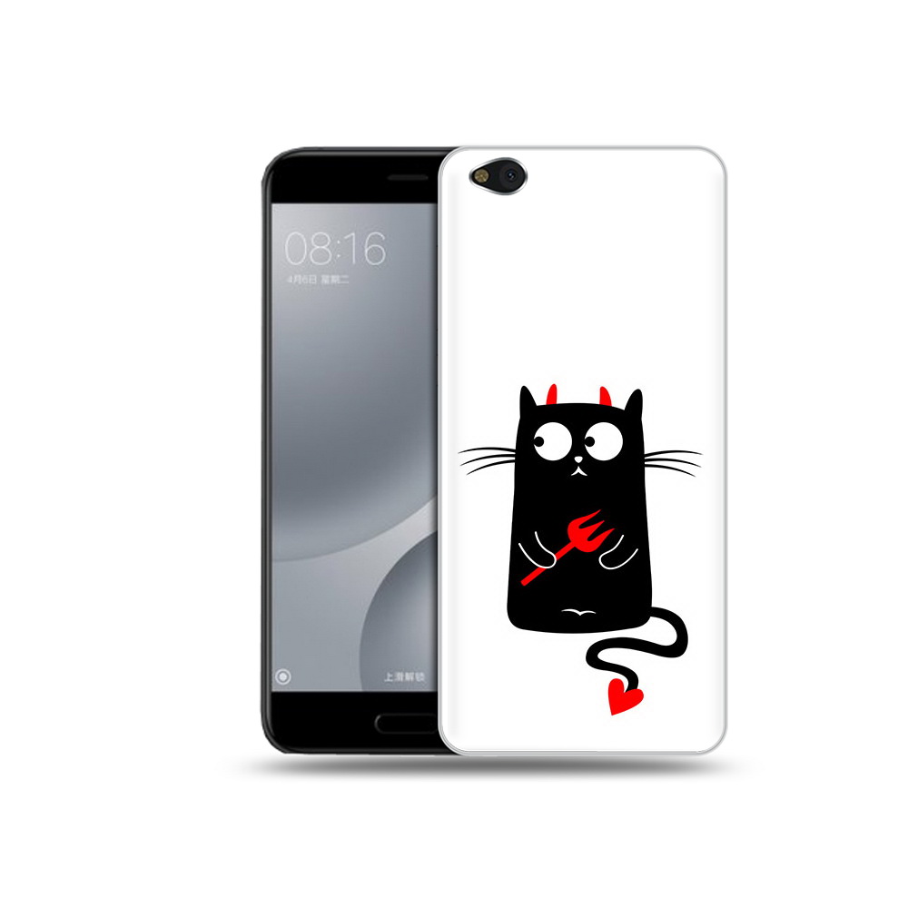 

Чехол MyPads Tocco для Xiaomi Mi 5C Кот демон (PT61938.328.97), Прозрачный, Tocco