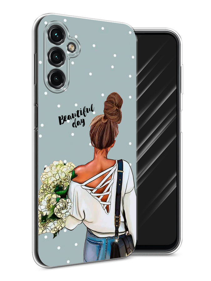 

Чехол Awog на Samsung Galaxy A24 "Beautiful day", Голубой;коричневый;бежевый, 2108050-6