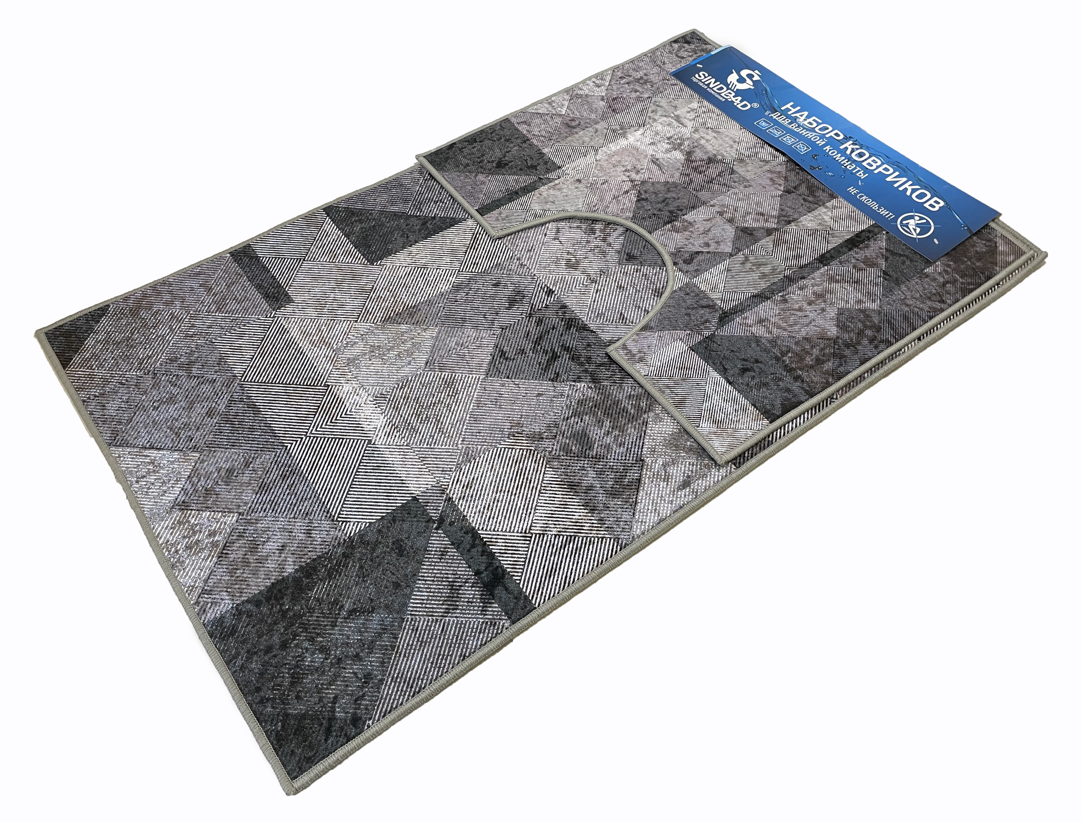 Набор Sindbad G104 2 коврика из ПЭ на точечной основе из ПВХ, 60x100x0,6см, 60x50x0,6см