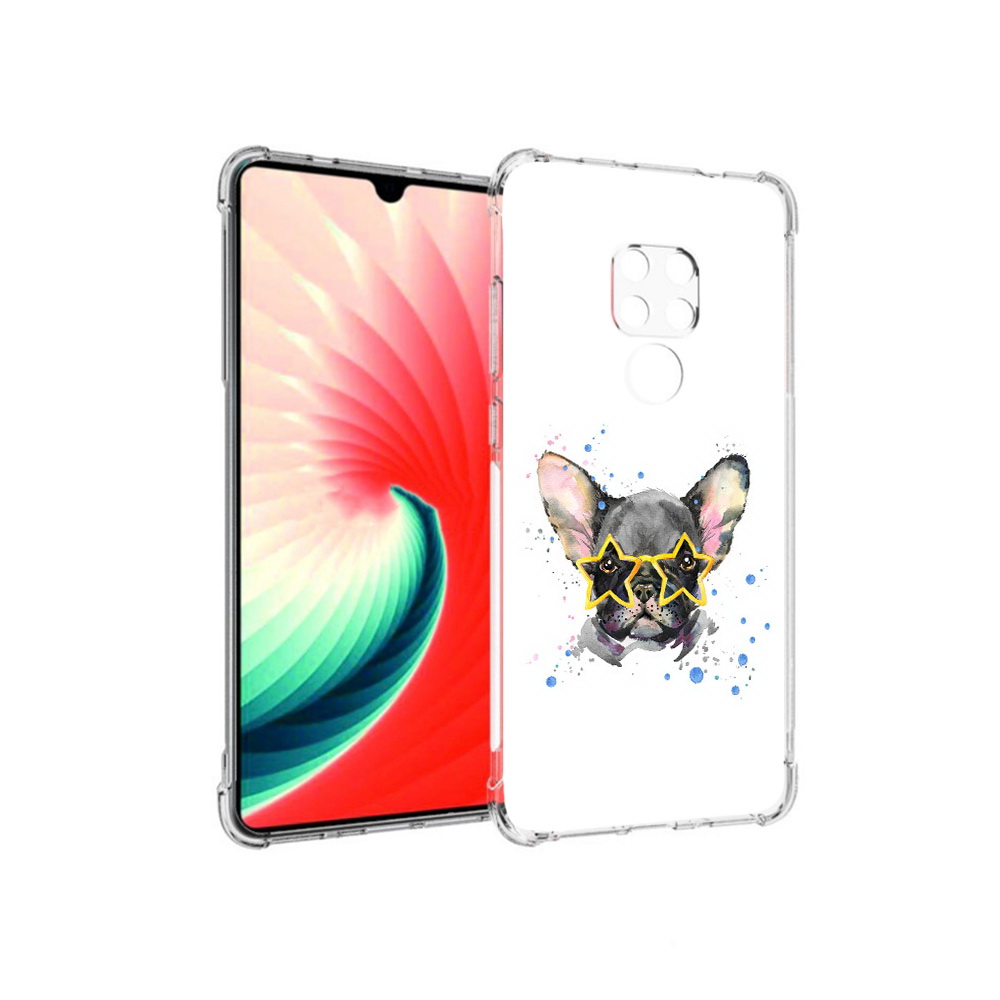 

Чехол MyPads Tocco для Huawei Mate 20 буля в очках, Прозрачный, Tocco