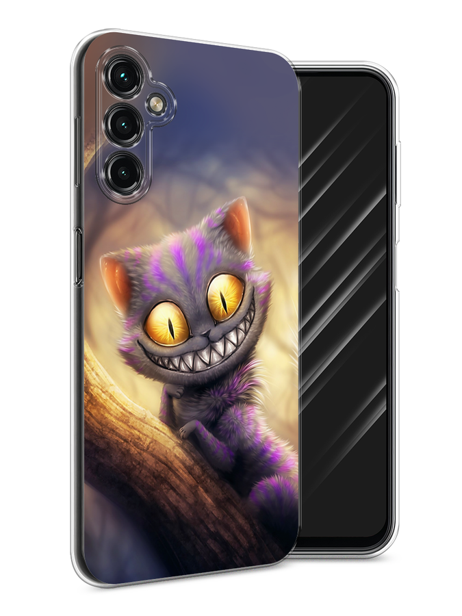 

Чехол Awog на Samsung Galaxy A24 "Cheshire Cat", Фиолетовый;желтый, 2108050-1