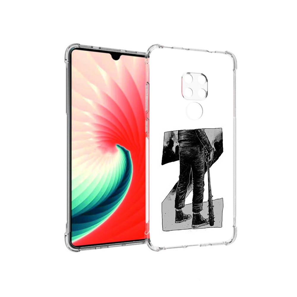 

Чехол MyPads Tocco для Huawei Mate 20 воин черно белый, Tocco