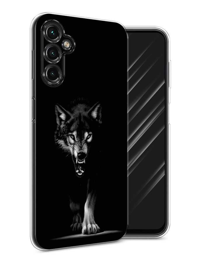 

Чехол Awog на Samsung Galaxy A24 "Волк выходит из ночи", Серый;черный;белый, 2108050-1