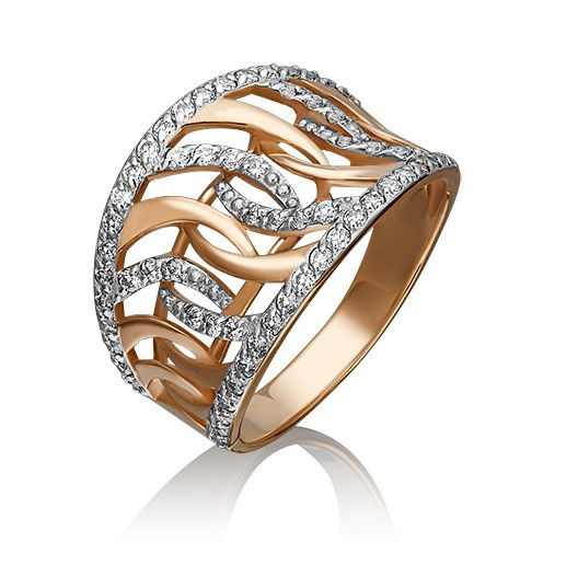 

Кольцо из красного золота с фианитом р. 17,5 PLATINA jewelry 01-4292-00-401-1110-24, 01-4292-00-401-1110-24