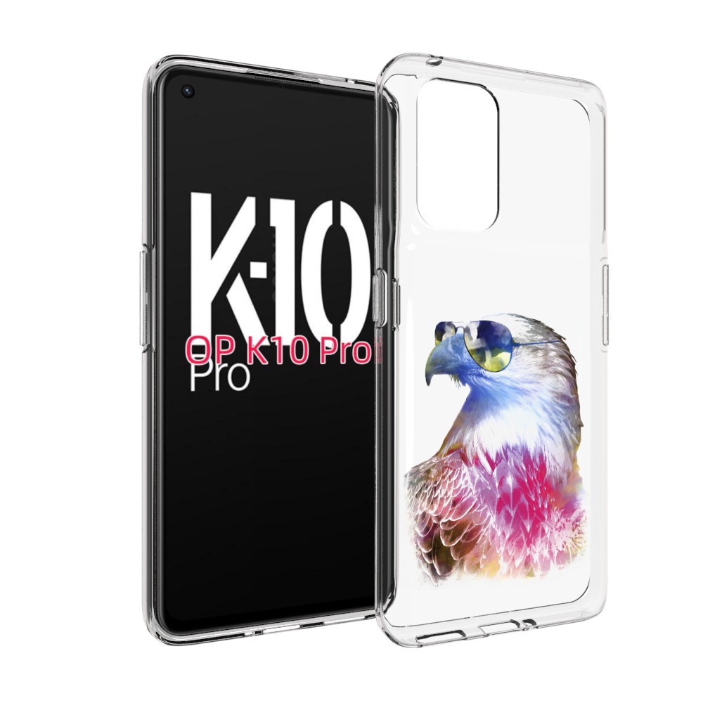

Чехол MyPads Орел в очках для OPPO K10 Pro, Прозрачный, Tocco