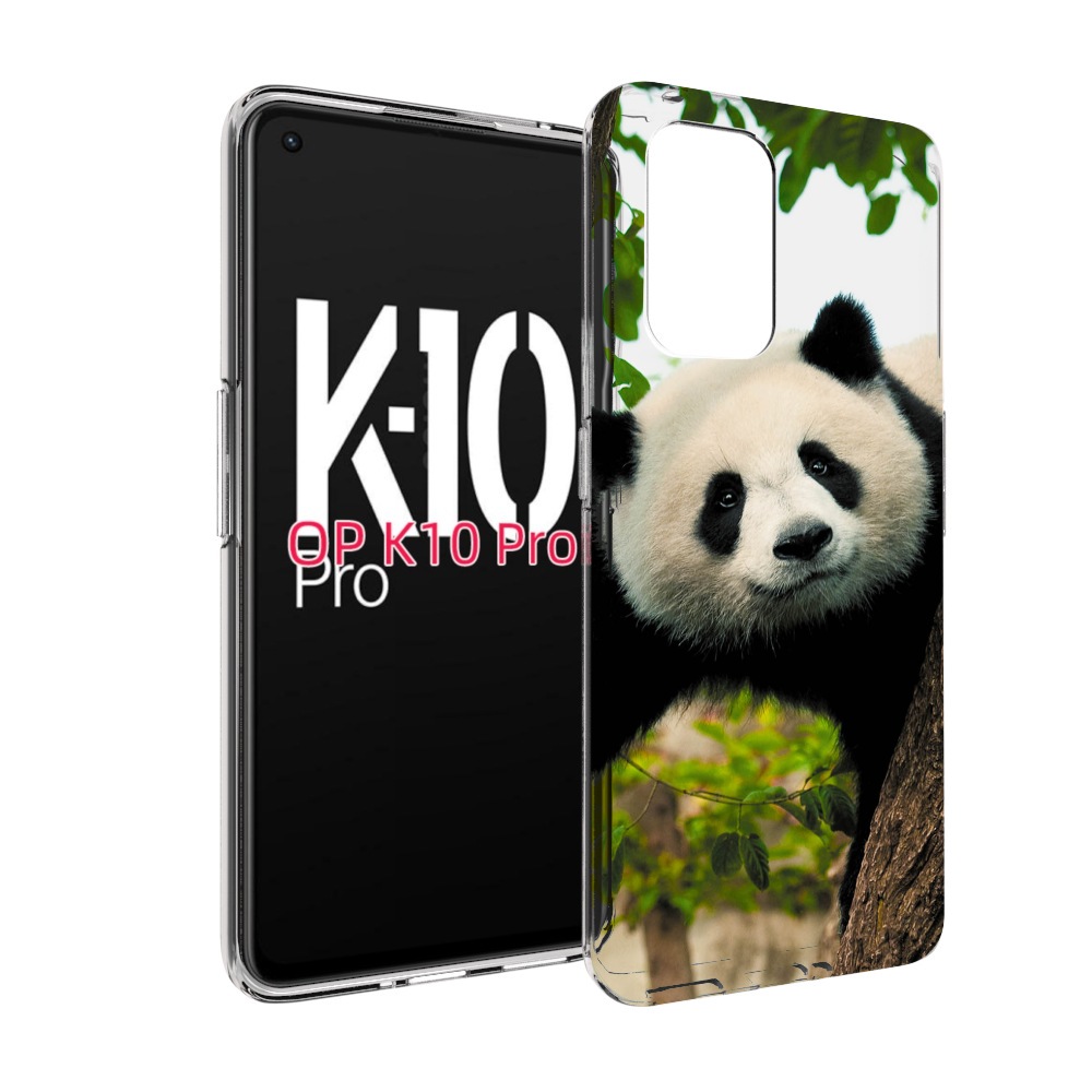 

Чехол MyPads Панда-на-дереве для OPPO K10 Pro, Прозрачный, Tocco