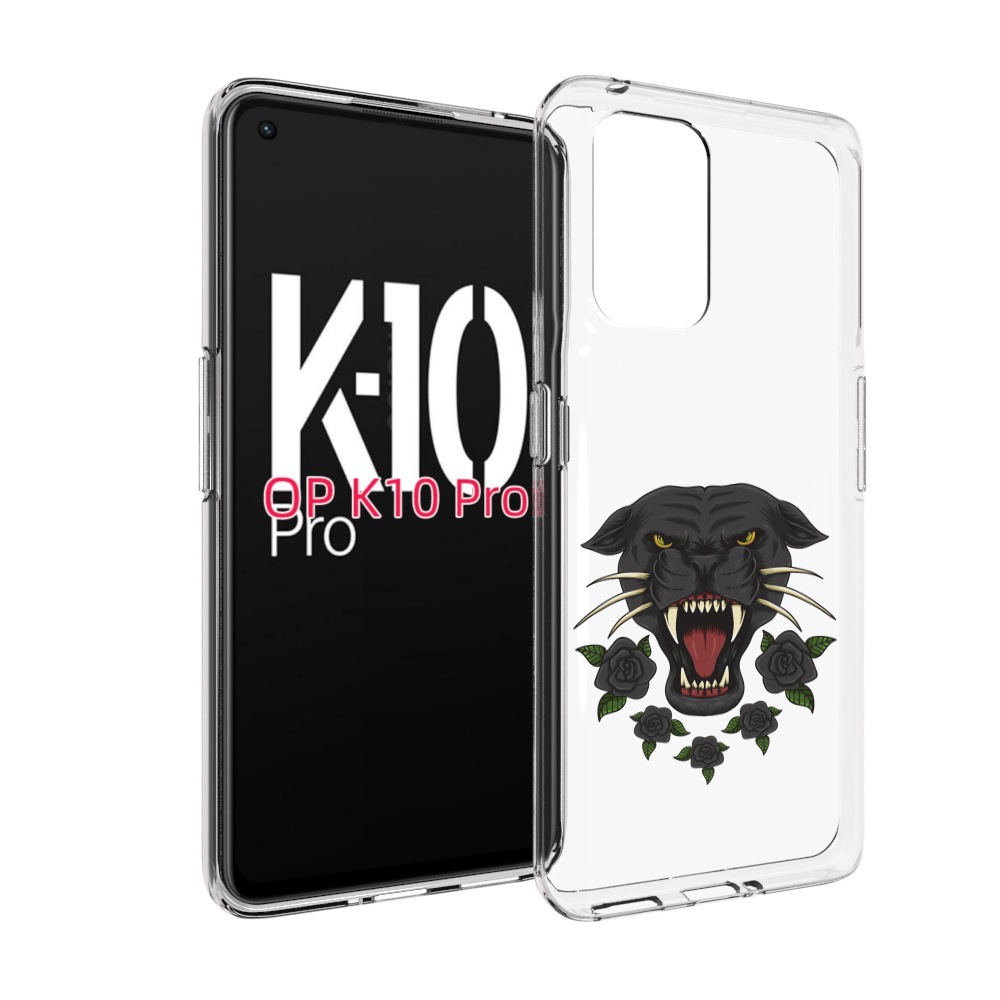 

Чехол MyPads Пантера для OPPO K10 Pro, Прозрачный, Tocco