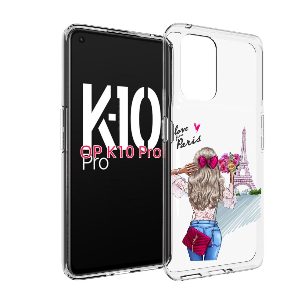 

Чехол MyPads Парижанка женский для OPPO K10 Pro, Прозрачный, Tocco