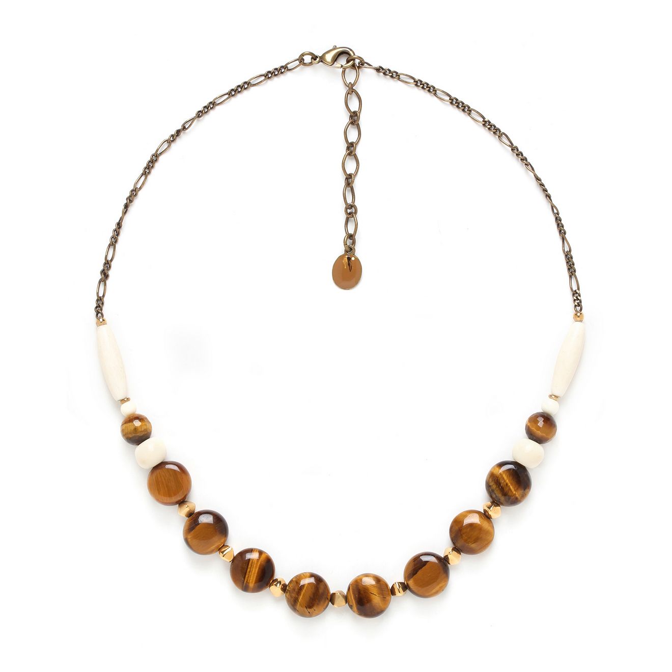 

Колье из бижутерного сплава с тигровым глазом 47,5 см Nature Bijoux NB21.1-15-41462, NB21.1-15-41462