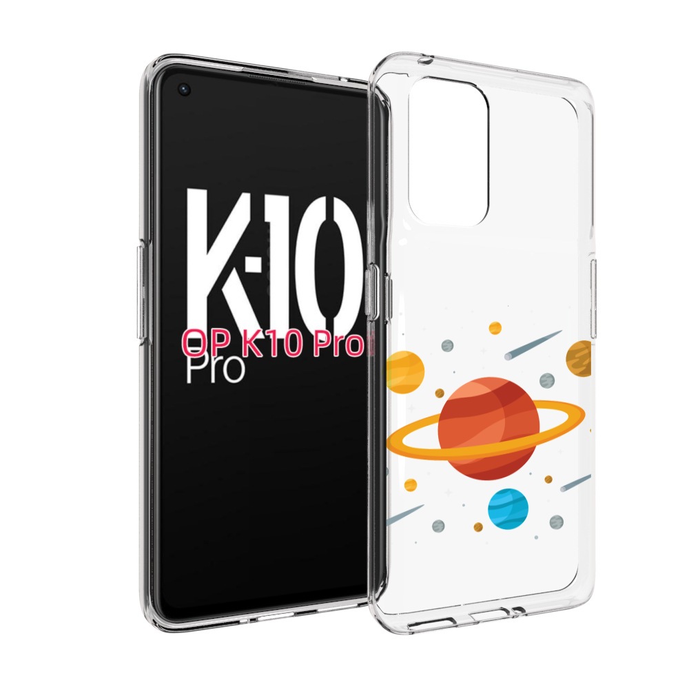 

Чехол MyPads Планета-Сатурн для OPPO K10 Pro, Прозрачный, Tocco