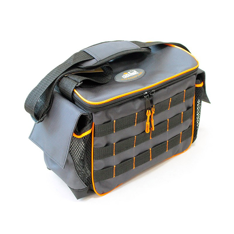 Сумка рыболовная Следопыт Base Lure Bag L серая, 36х22х15 см