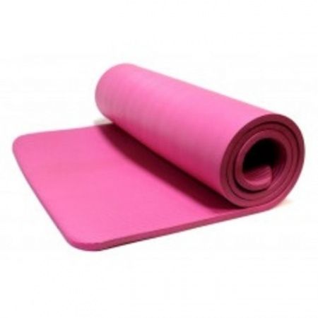 фото Коврик для йоги и фитнеса yamy yam4 розовый 183 см, 10 мм
