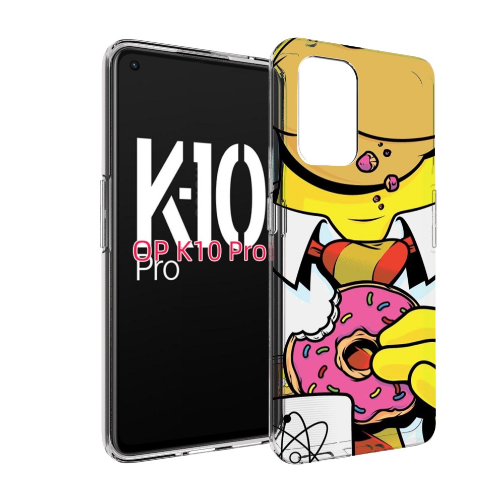 

Чехол MyPads Пончик для OPPO K10 Pro, Прозрачный, Tocco