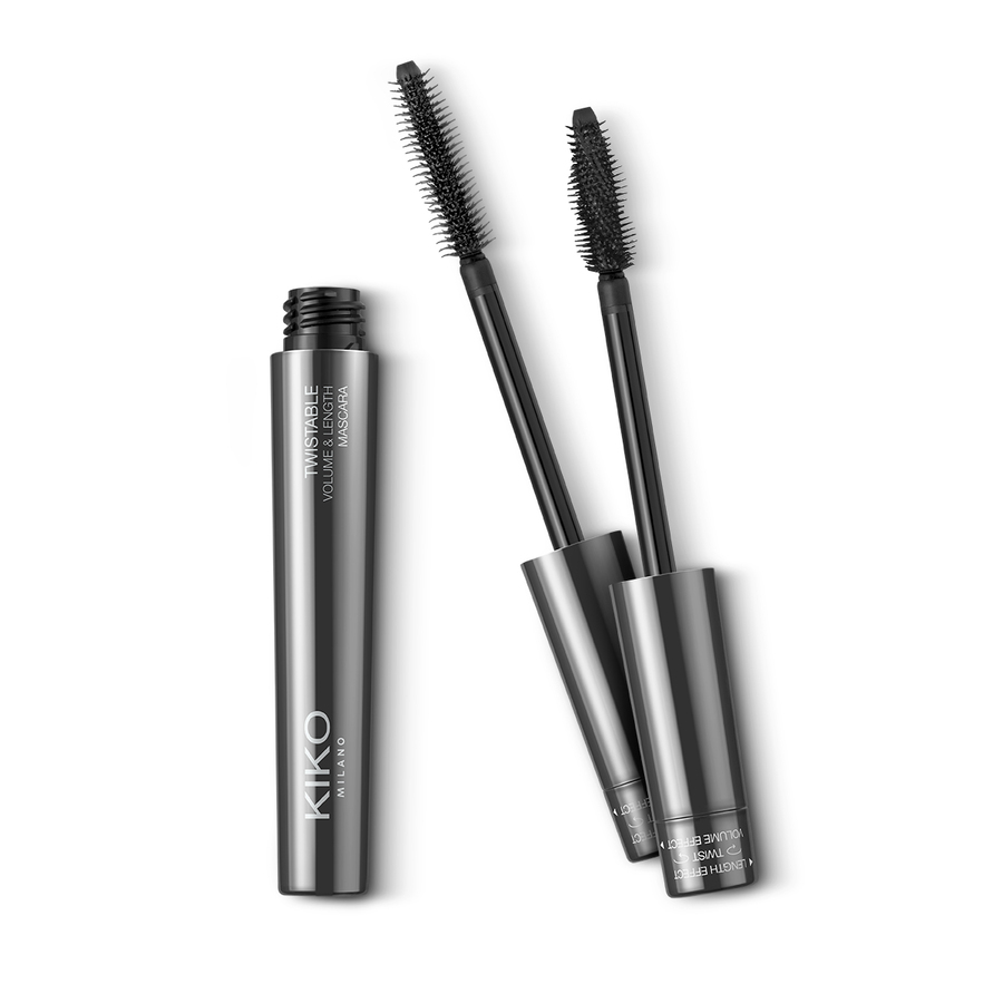 Тушь для ресниц Kiko Milano Twistable volume & length mascara объем и удлинение 7,5 мл limoni тушь супер объем и удлинение тон 01 perfetta volume up zoom mascara 12 гр