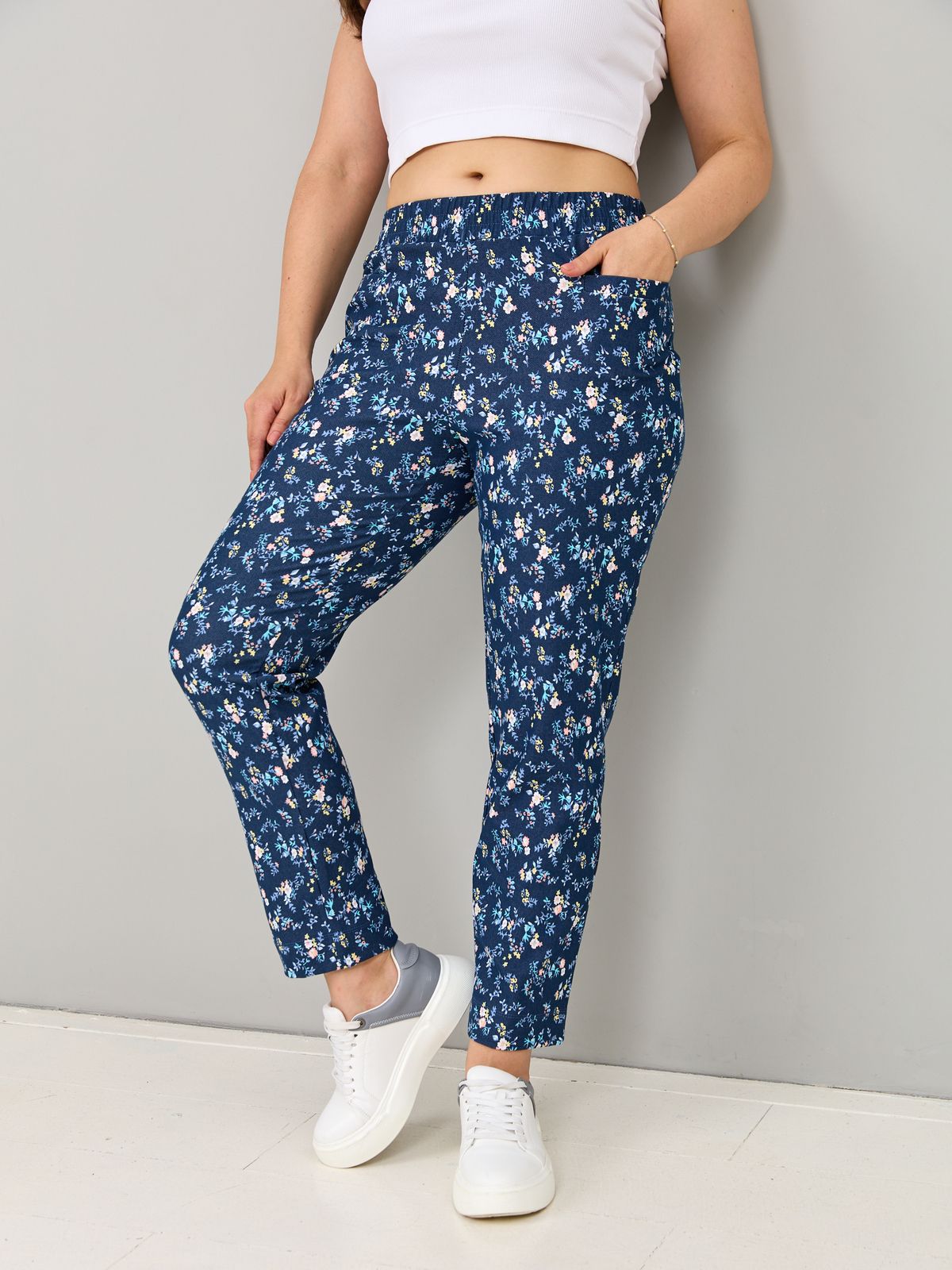 

Брюки женские Алтекс BJ-029 синие 58 RU, Синий, BJ-029