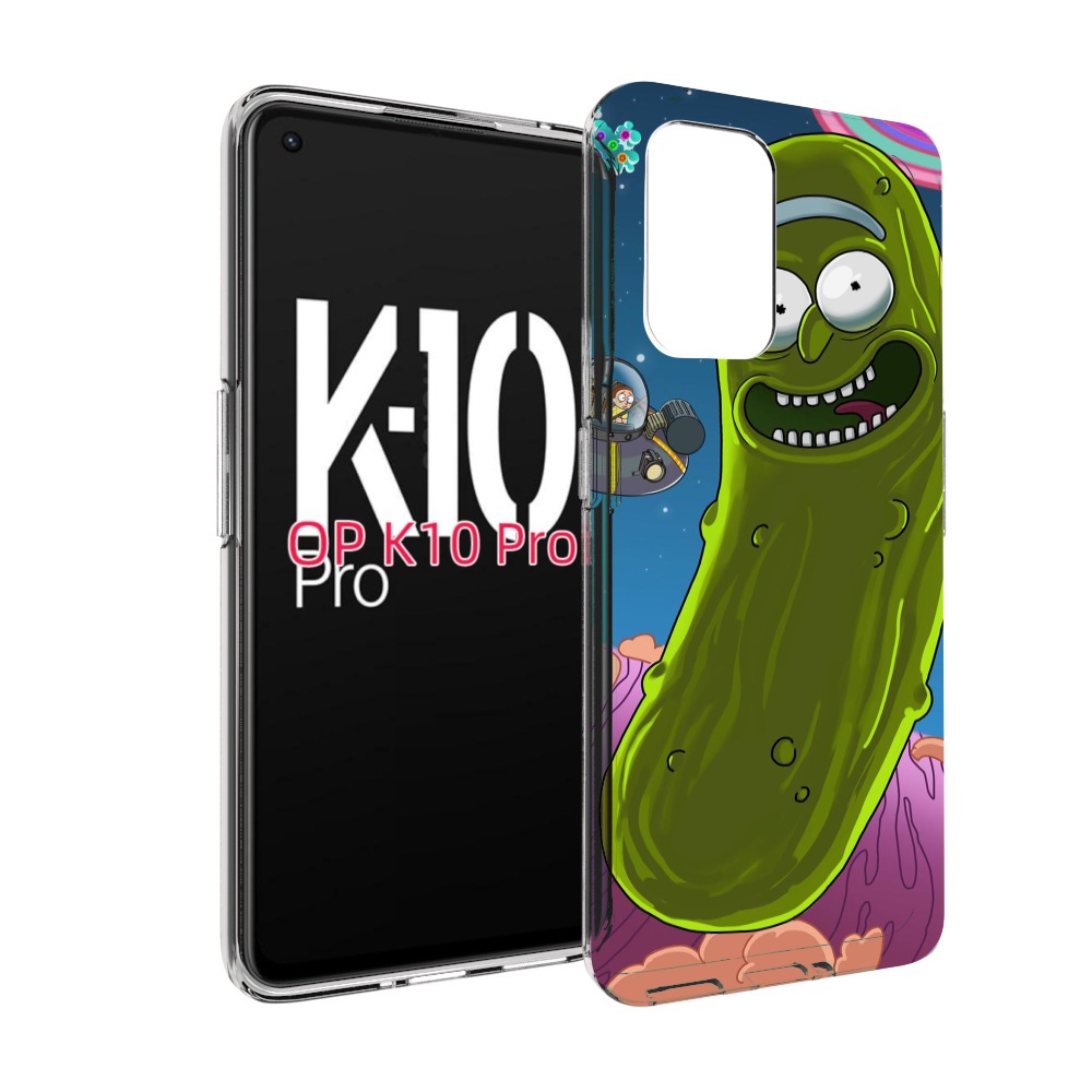 

Чехол MyPads Рик огурец для OPPO K10 Pro, Прозрачный, Tocco