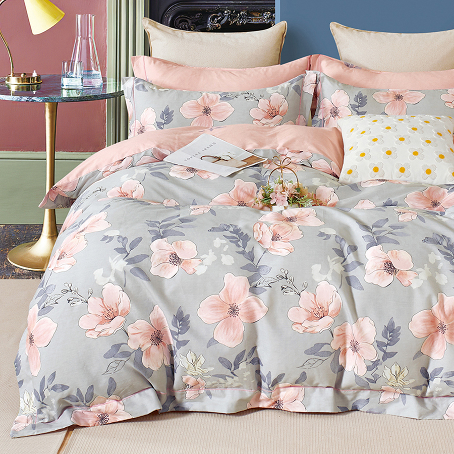 

Постельное белье Cleo, наволочки 50х70 и 70х70 семейное, Satin de Luxe