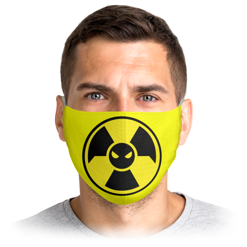 

Многоразовая маска Printio Radiation желтая S, Radiation