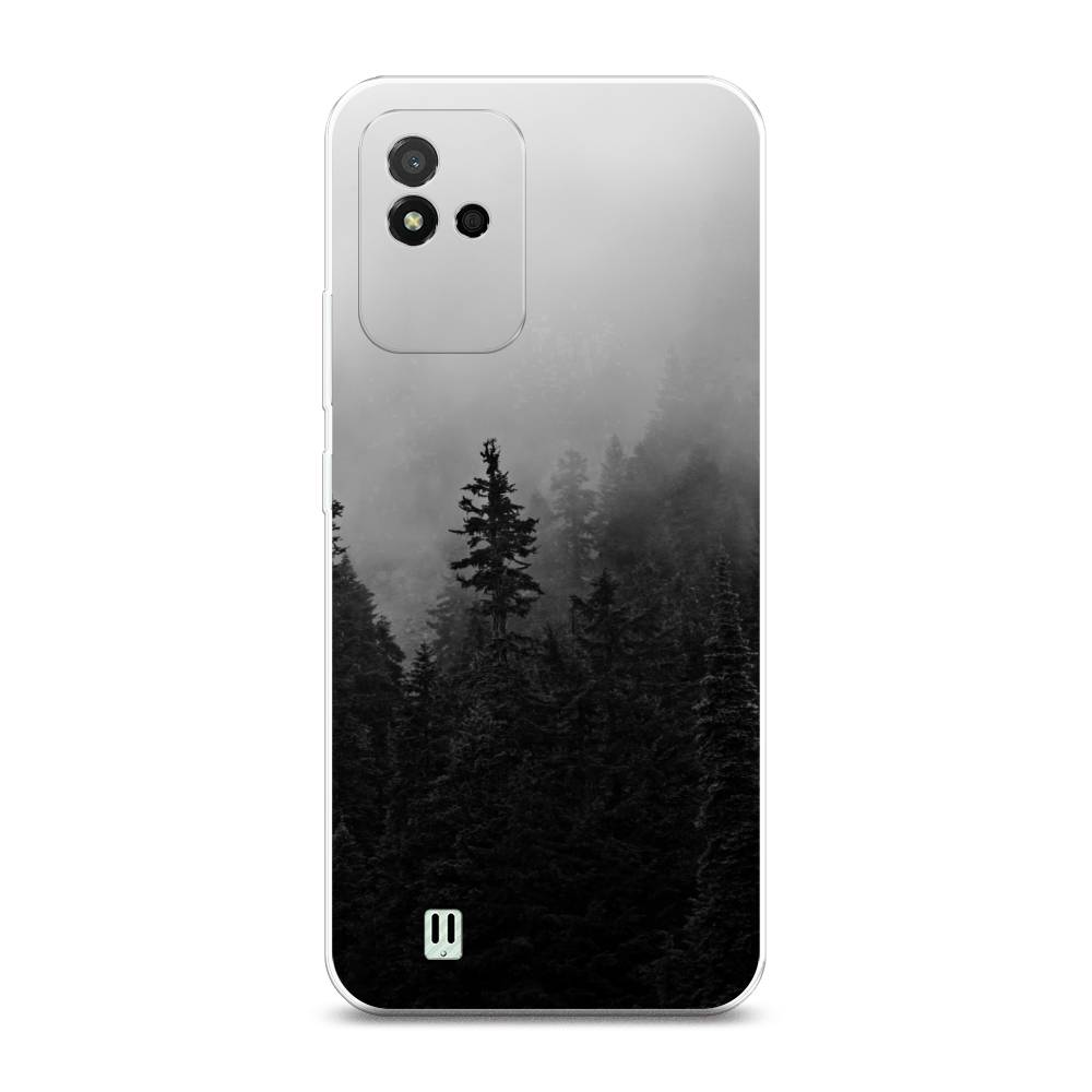

Чехол на Realme Narzo 50i Туманный лес, Серый;черный, 2510050-2