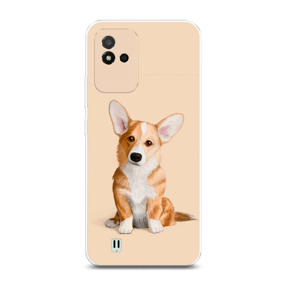 

Чехол на Realme Narzo 50i Грустный Корги, Коричневый;бежевый, 2510050-1