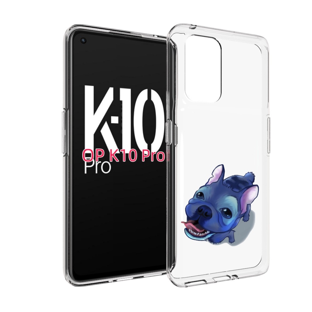 

Чехол MyPads Синий Пес для OPPO K10 Pro, Прозрачный, Tocco