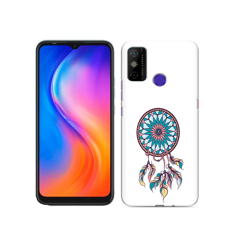 

Чехол MyPads Tocco для Tecno Spark 6 GO ловец снов синий, Прозрачный, Tocco