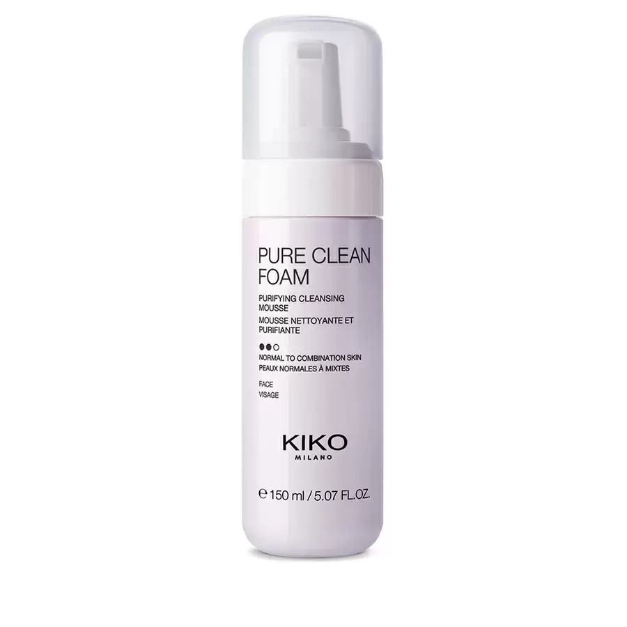 Пенка для лица Kiko Milano Pure clean foam очищающая 150 мл