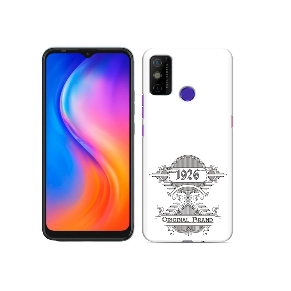 

Чехол MyPads Tocco для Tecno Spark 6 GO логотип черно белый, Прозрачный, Tocco