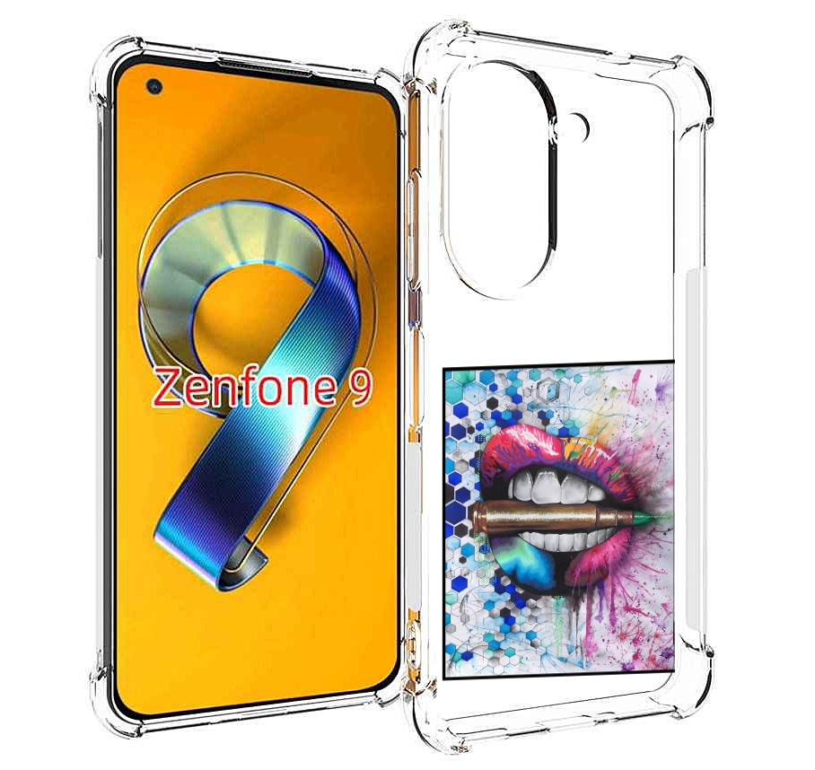 

Чехол MyPads разноцветные губы с пулей для Asus Zenfone 9 (AI2202), Прозрачный, Tocco
