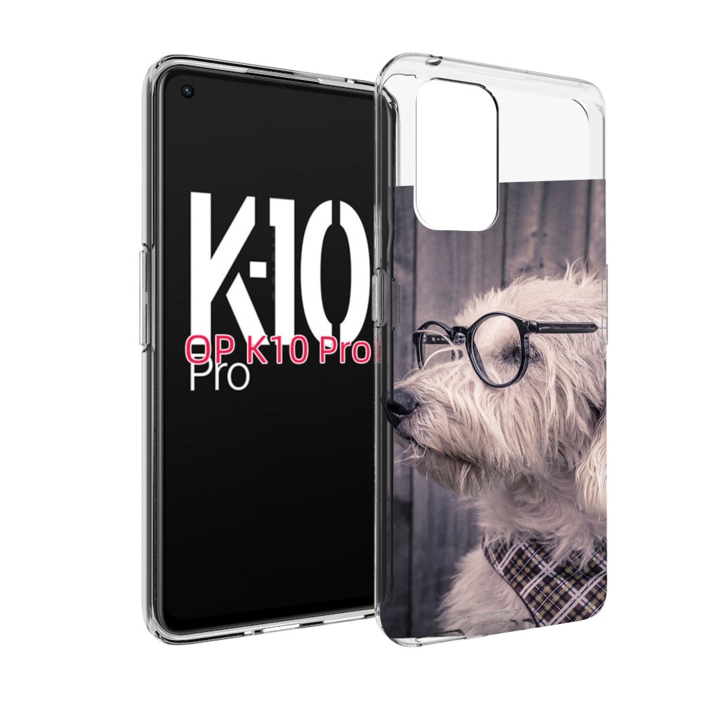 

Чехол MyPads Собака-в-очках для OPPO K10 Pro, Прозрачный, Tocco