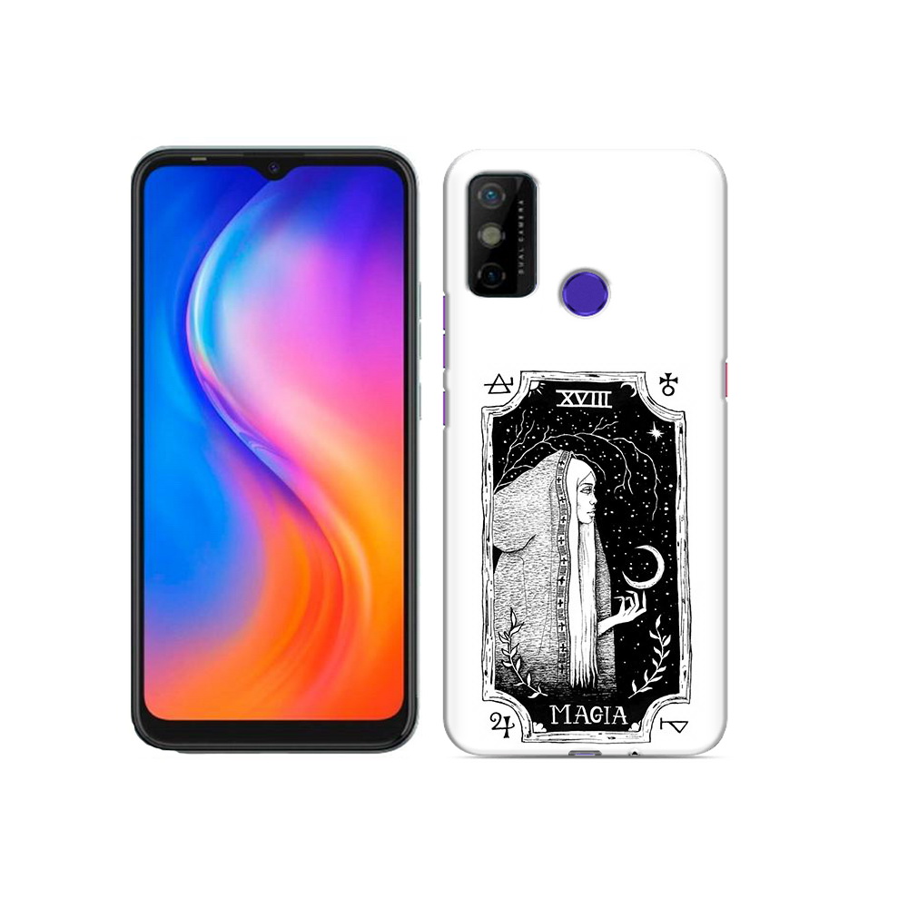 

Чехол MyPads Tocco для Tecno Spark 6 GO лунная магия, Прозрачный, Tocco