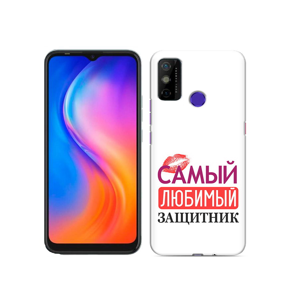 

Чехол MyPads Tocco для Tecno Spark 6 GO любимый защитник, Прозрачный, Tocco