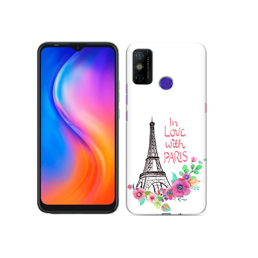 

Чехол MyPads Tocco для Tecno Spark 6 GO любимый париж, Прозрачный, Tocco