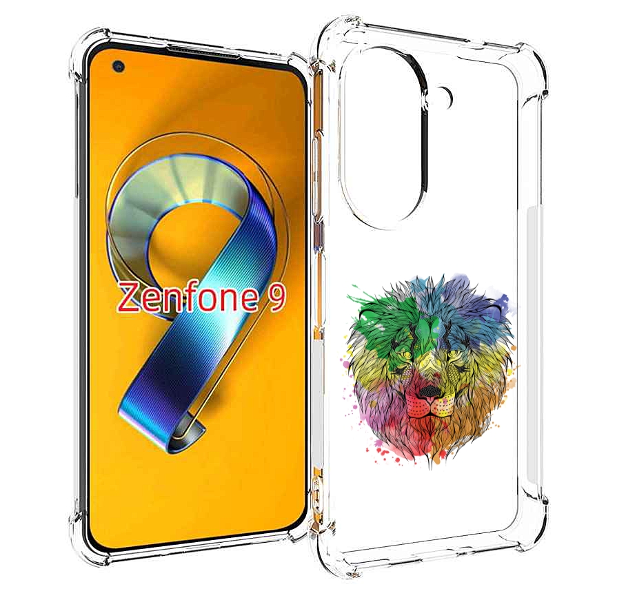 

Чехол MyPads разноцветный гордый лев для Asus Zenfone 9 (AI2202), Прозрачный, Tocco