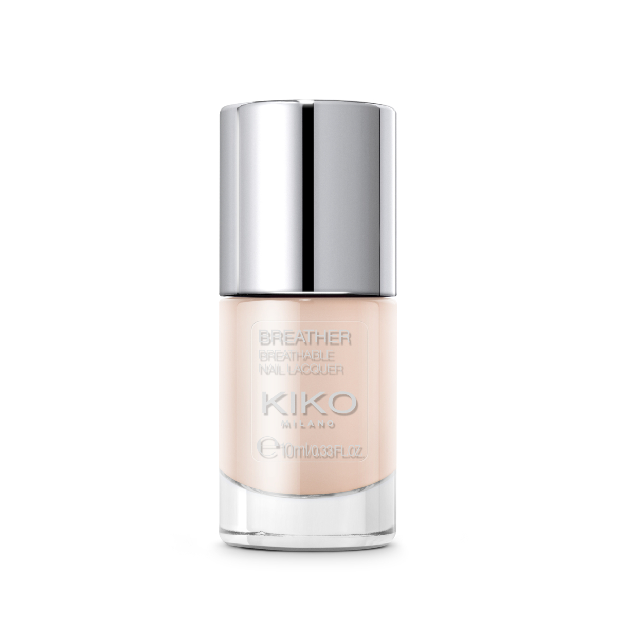 Лак для ногтей Kiko Milano Breather breathable nail lacquer 01 Яичная скорлупа 10 мл апликаторы для теней kiko milano maxi eyeshadow applicators макси