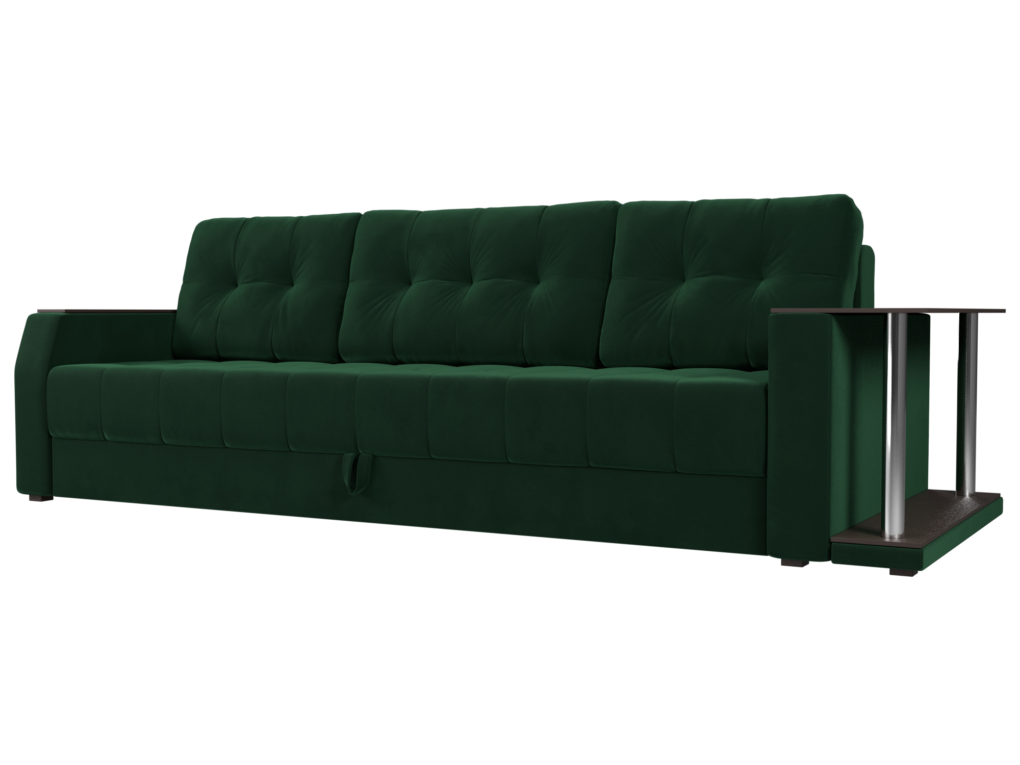 

Диван прямой Хит Диванов Атлантида стол справа велюр, еврокнижка, зеленый, 10010255