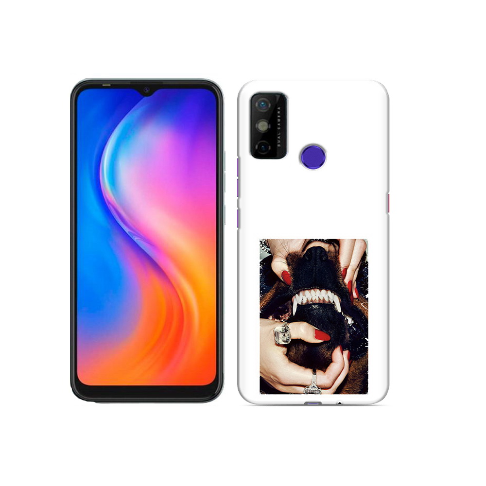 

Чехол MyPads Tocco для Tecno Spark 6 GO маникюр, Прозрачный, Tocco