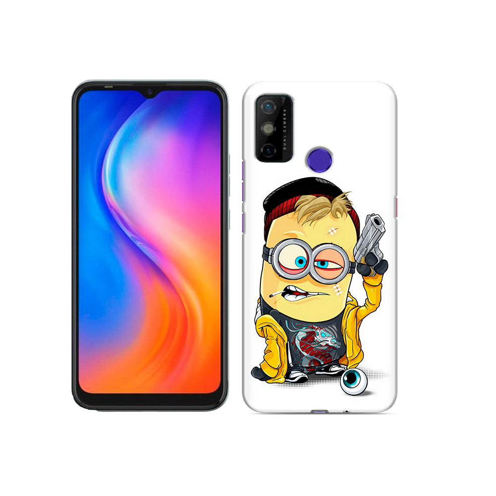

Чехол MyPads Tocco для Tecno Spark 6 GO миньон бандит, Прозрачный, Tocco