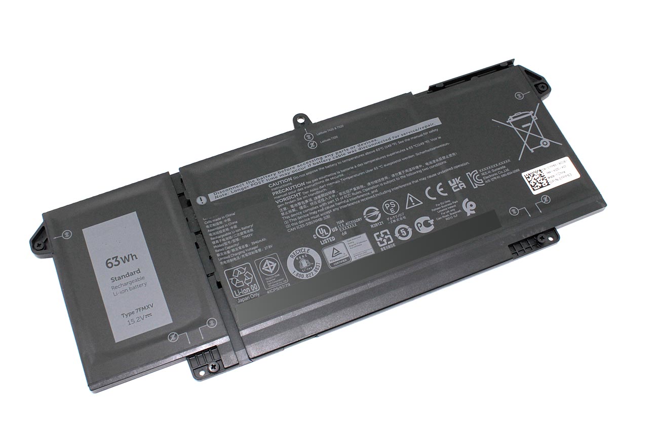 

Аккумуляторная батарея для ноутбука Dell Latitude 14 7420 (7FMXV) 15.2V 4145mAh