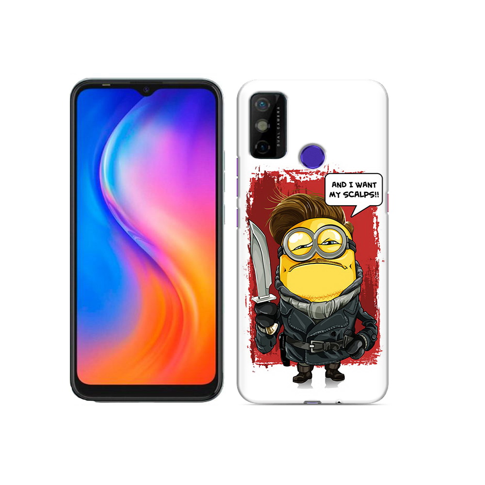 

Чехол MyPads Tocco для Tecno Spark 6 GO миньон убийца, Прозрачный, Tocco